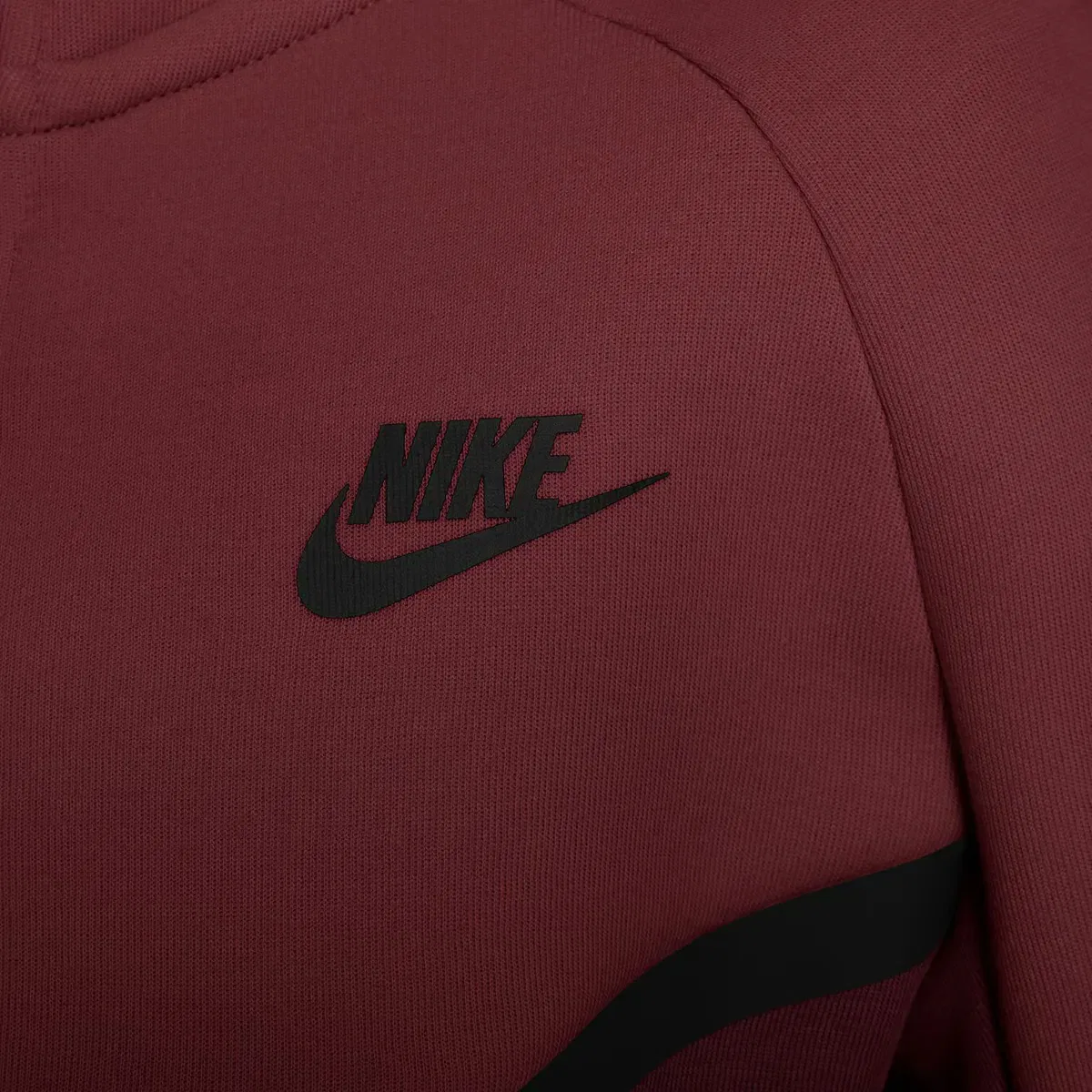 Детская худи Nike Tech Fleece, Цвет Burdeos — фото 4