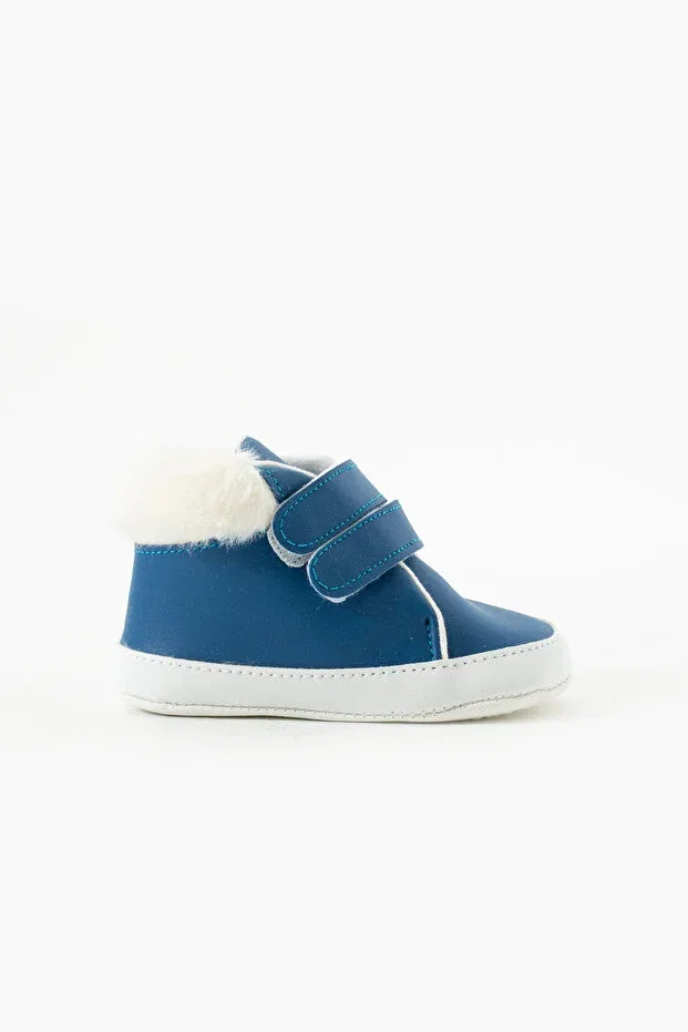 Детские пинетки для новорожденных без каблука Yummy Kids, Blue — фото 3