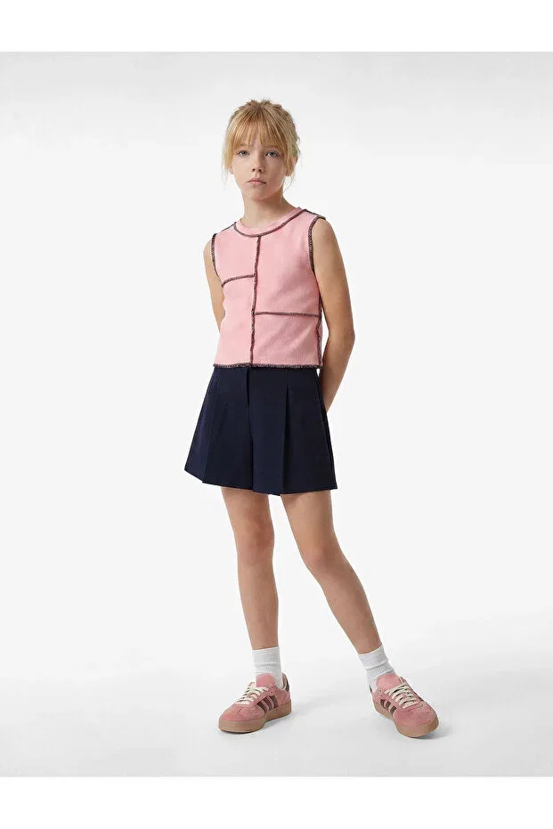 Детские шорты для девочек плиссированные Koton, Navy Blue