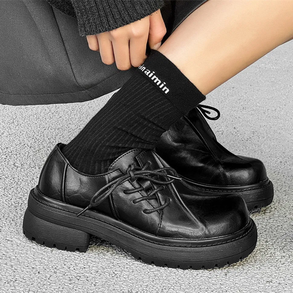 Детские кеды из экокожи Lanza, Black — фото 4