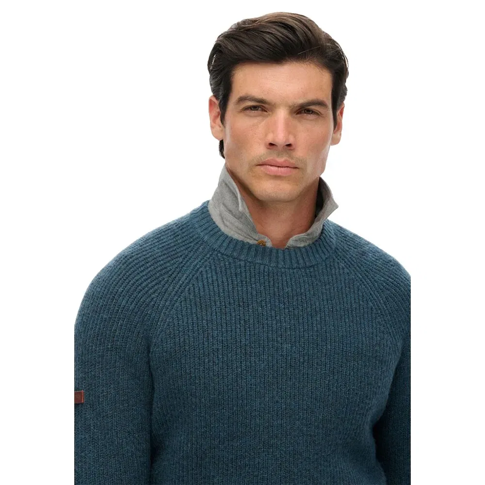 Свитер Chunky Raglan Superdry, синий — фото 4