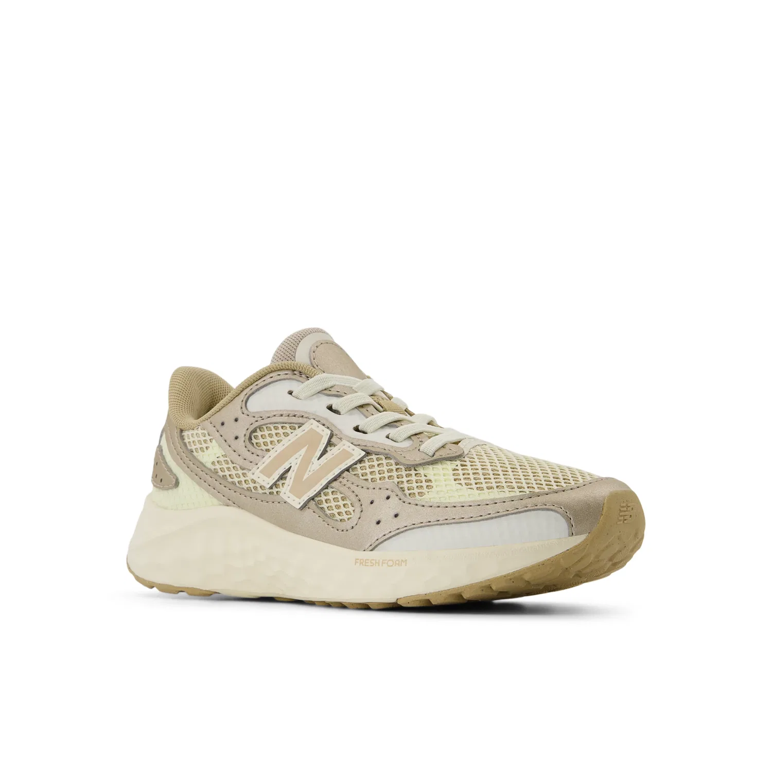 Детские кроссовки на шнуровке с эластичными шнурками Fresh Foam Arishi Lux Bungee Lace New Balance, Angora With Incense And Sea Salt — фото 2