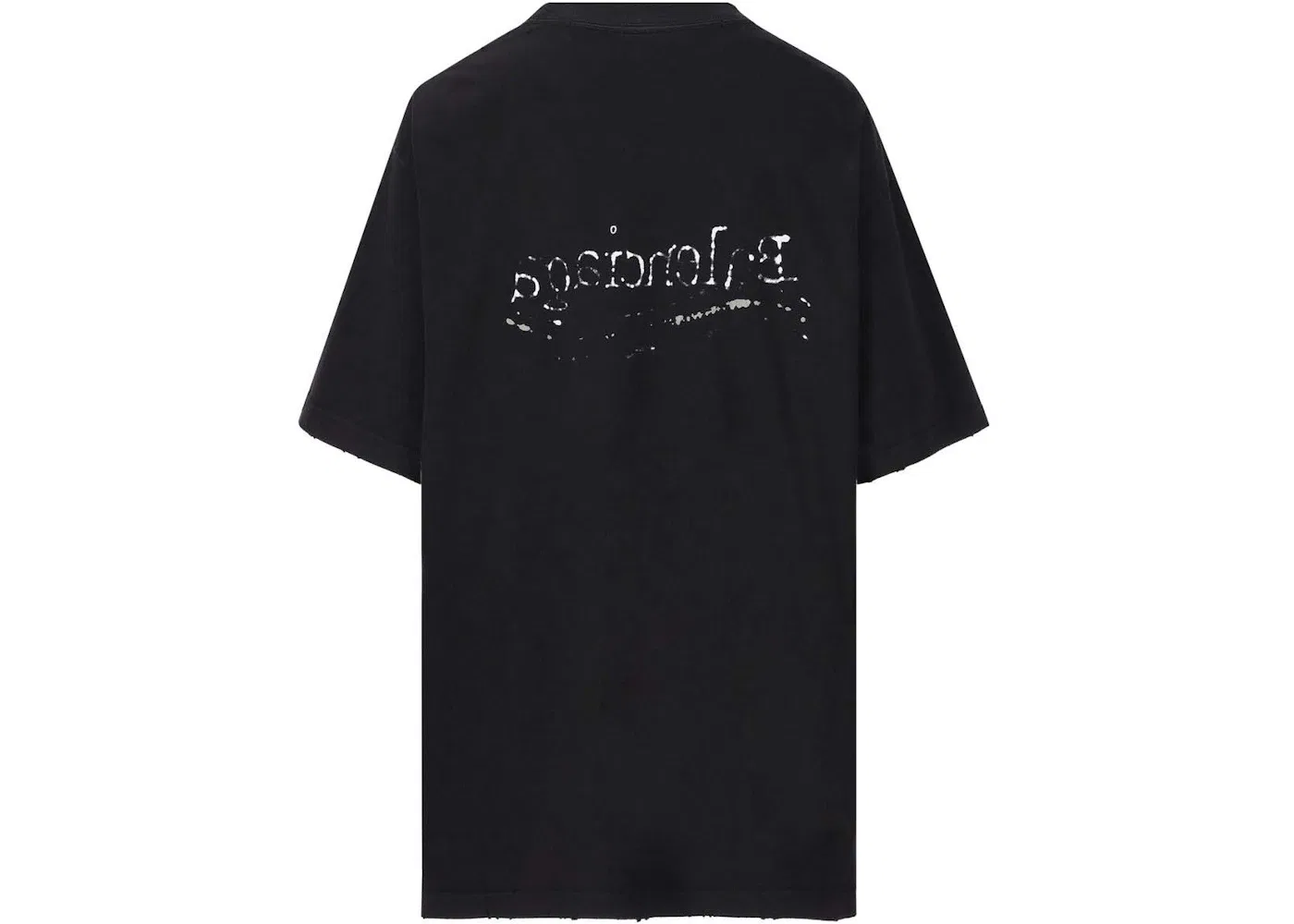 Мужская футболка с принтом Balenciaga Hand Drawn Political Campaign Tee, Black — фото 2