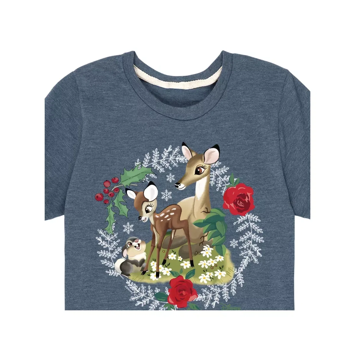 Детская футболка с принтом Family In The Forest Disney, Heather Blue — фото 2