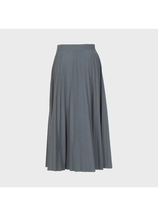 Юбка-миди с плиссировкой Zara, сине-серый — фото 3
