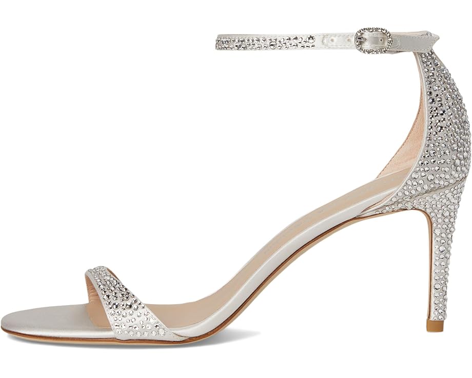 Туфли Stuart Weitzman Nudist Shine 75, цвет Clear/Cream — фото 4