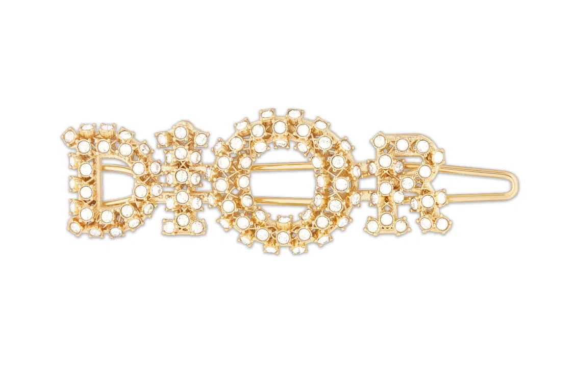 Женские заколки для волос с кристаллами Gold DIOR