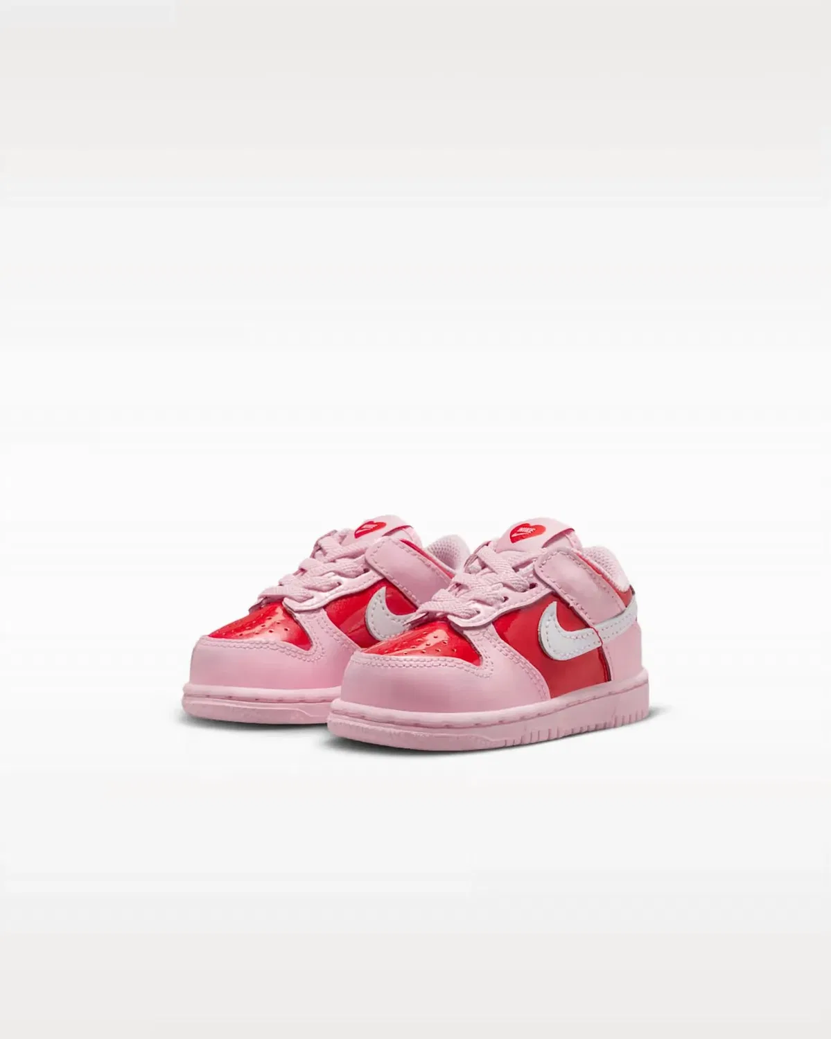 Детские кроссовки с эластичными шнурками Dunk Low Valentines Day 2026 Nike, Pink Foam/Light Crimson/Summit White