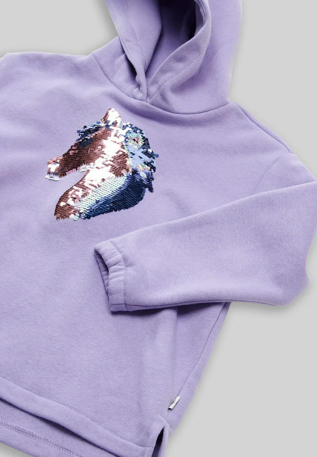 Толстовка Strick & sweatshirts hoodie sweatshirt mit wendepailletten - sweatshirt Tom Tailor, Sweet Purple — фото 3