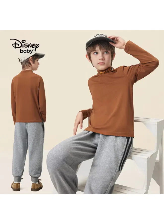 Лонгслив с высоким воротом Disney Baby, темно-коричневый