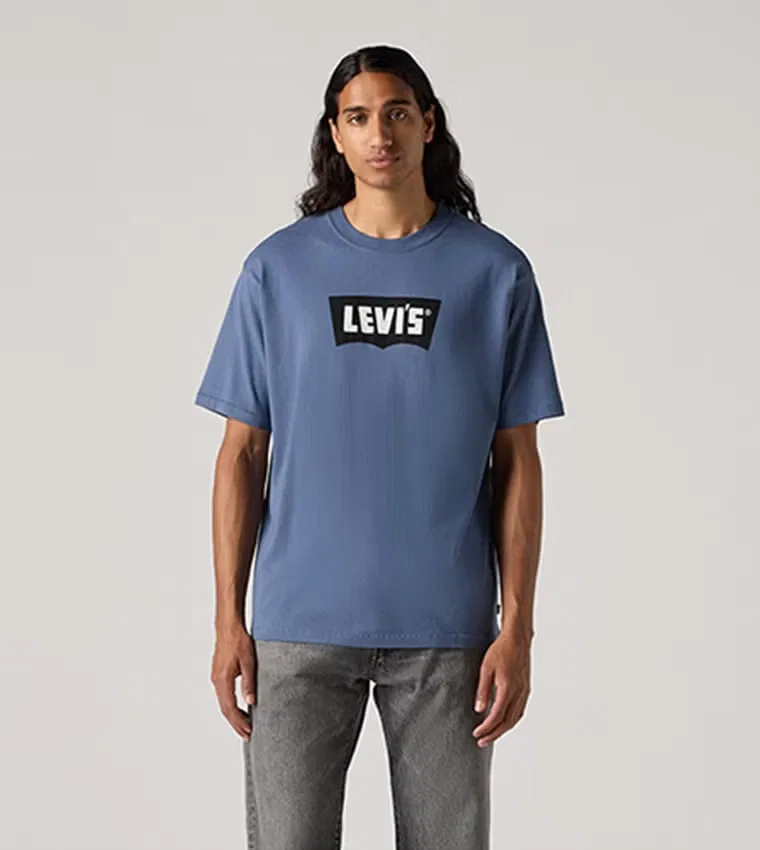 Футболка с принтом винтажного логотипа Levi'S, синяя