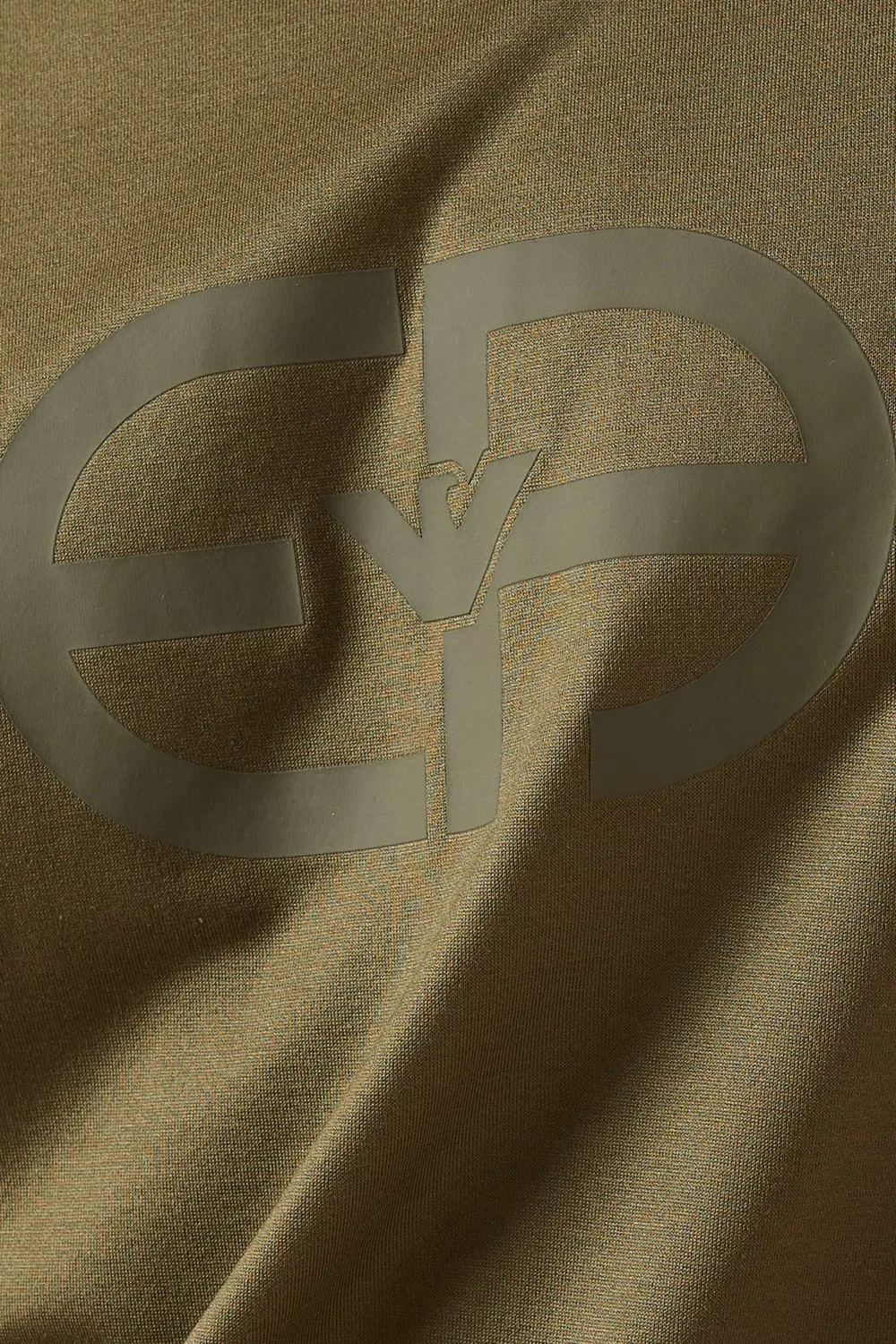 Футболка с коротким рукавом с принтом Recreate Logo Emporio Armani, зеленый — фото 4