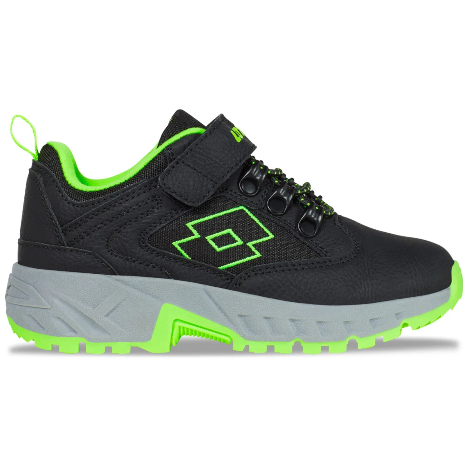 Детские кроссовки в лесном стиле Lotto, Black/Fr.Green