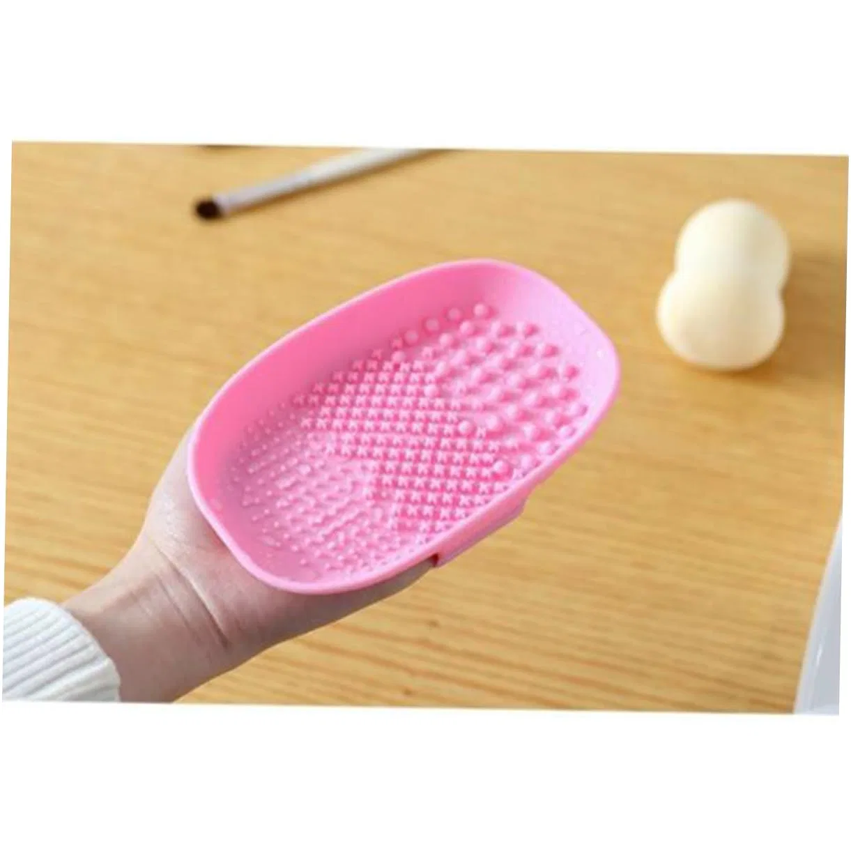Силиконовая подушечка для чистки кистей FOMIYES, 15.2x9x3 см — фото 3