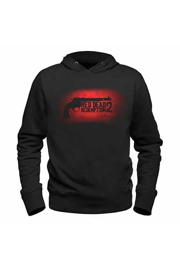 Детские свитшот с принтом Red Dead Redemptio Alfa Tshirt, Black
