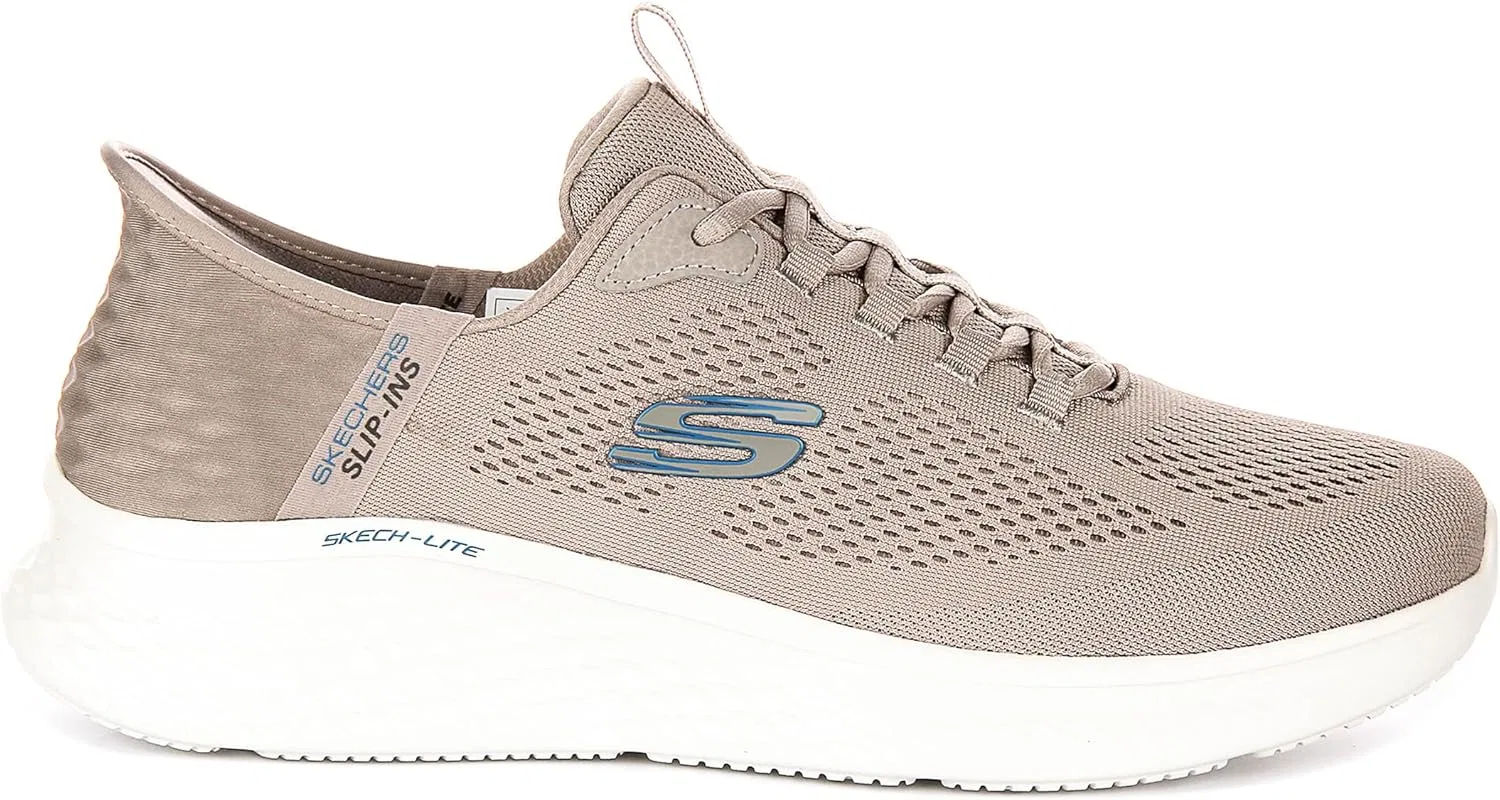 Кроссовки Skechers Skech-lite Pro Men's Vegan Speckled Mid Shock ABS, Taupe — фото 2