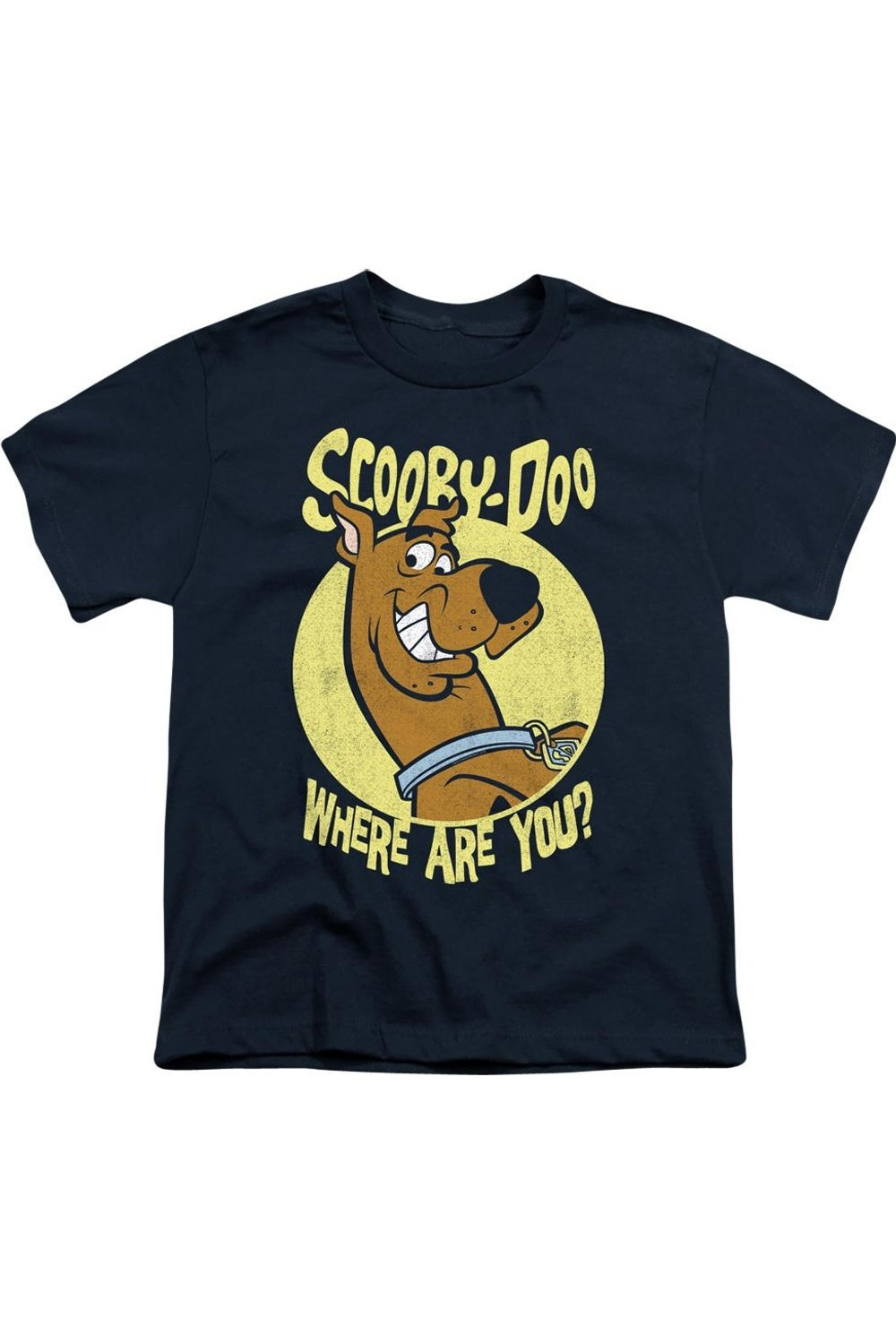 

Футболка с коротким рукавом Scooby Doo Where Are You для детей Gildan, темно-синий