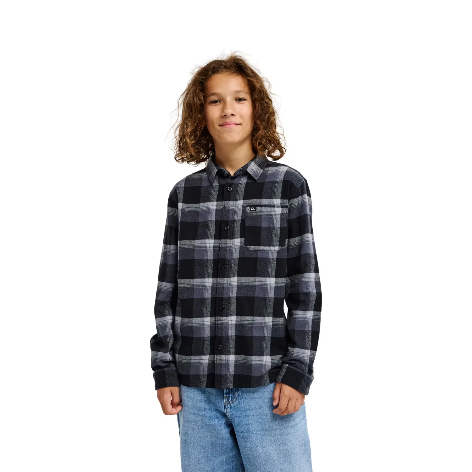 Детская рубашка с длинным рукавом Quiksilver, Negro