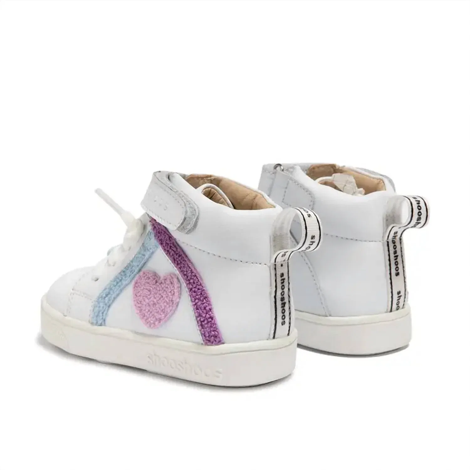 Детские кроссовки для девочек кожаные Wonderwall Shooshoos, White — фото 3