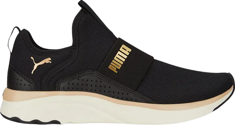 

Кроссовки Puma Wmns Softride Sophia Slip-on Black Gold, черный