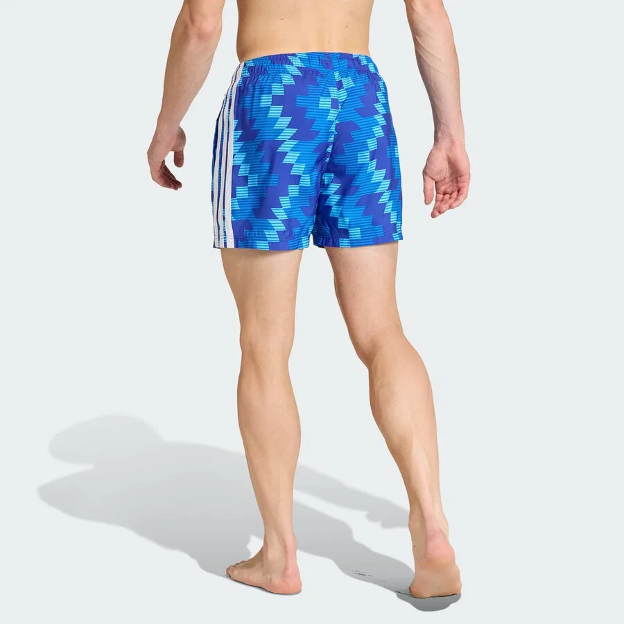Плавки-шорты ADIDAS PERFORMANCE 'FB AOP' в синем, лазурном и светло-синем цветах — фото 3