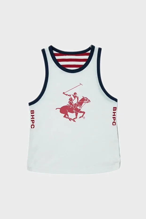 Детский топ для девочек без рукавов Beverly Hills Polo Club, White
