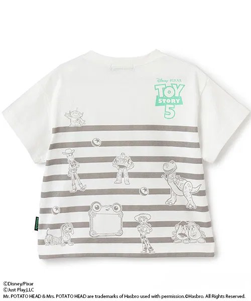 Детская футболка с принтом Toy Story 5, модель Border, kladskap, Grey — фото 2