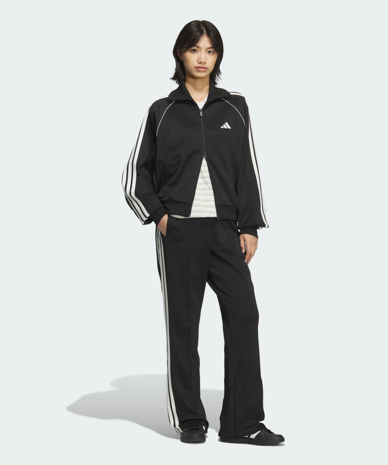 Женская куртка-трактор с принтом Stadium Chrome Adidas, Черный — фото 3