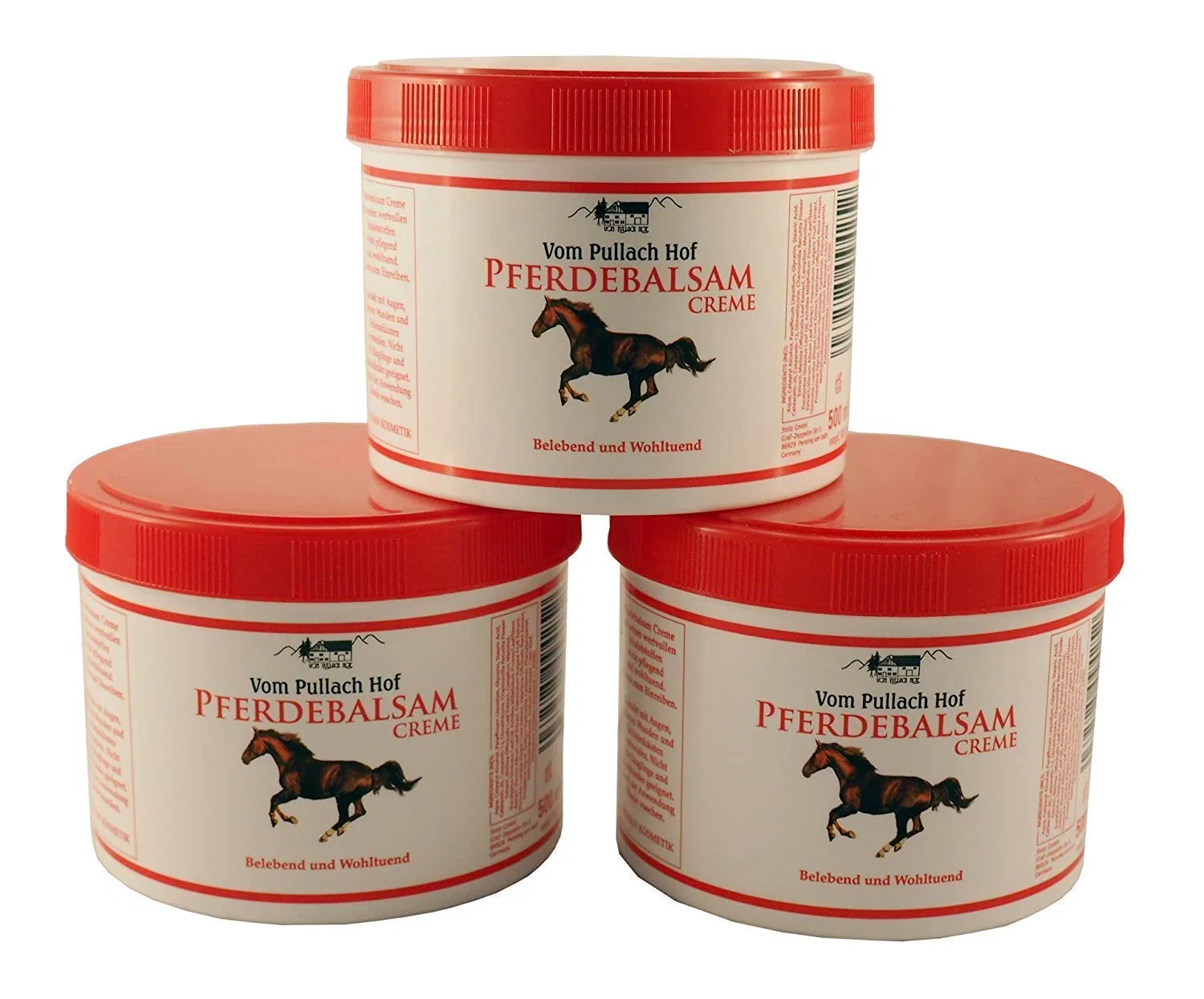 Крем для тела Pullach Hof, 12 шт по 500 мл, Menthol
