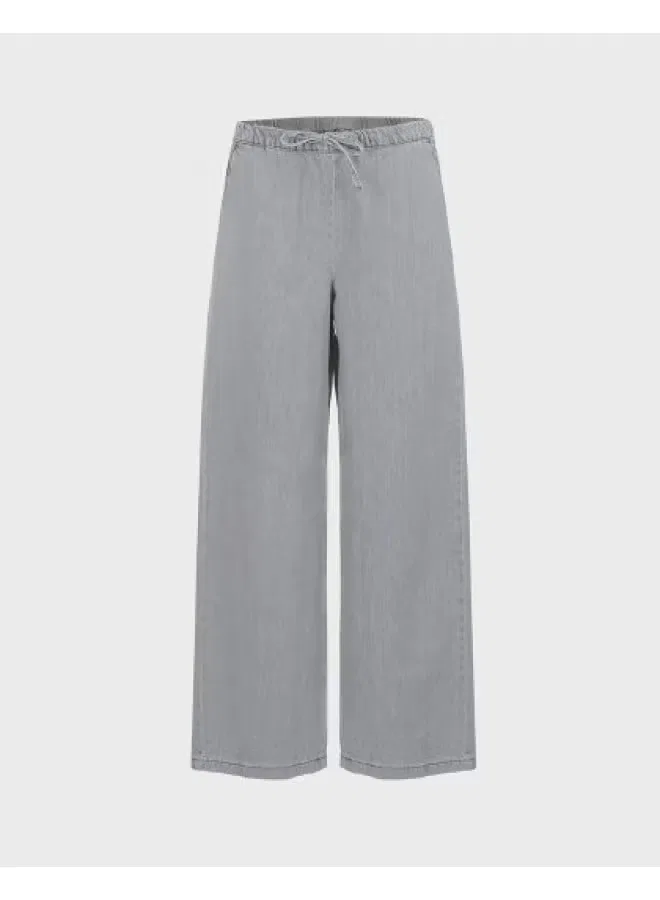 Брюки свободные на завязках Zara, серый