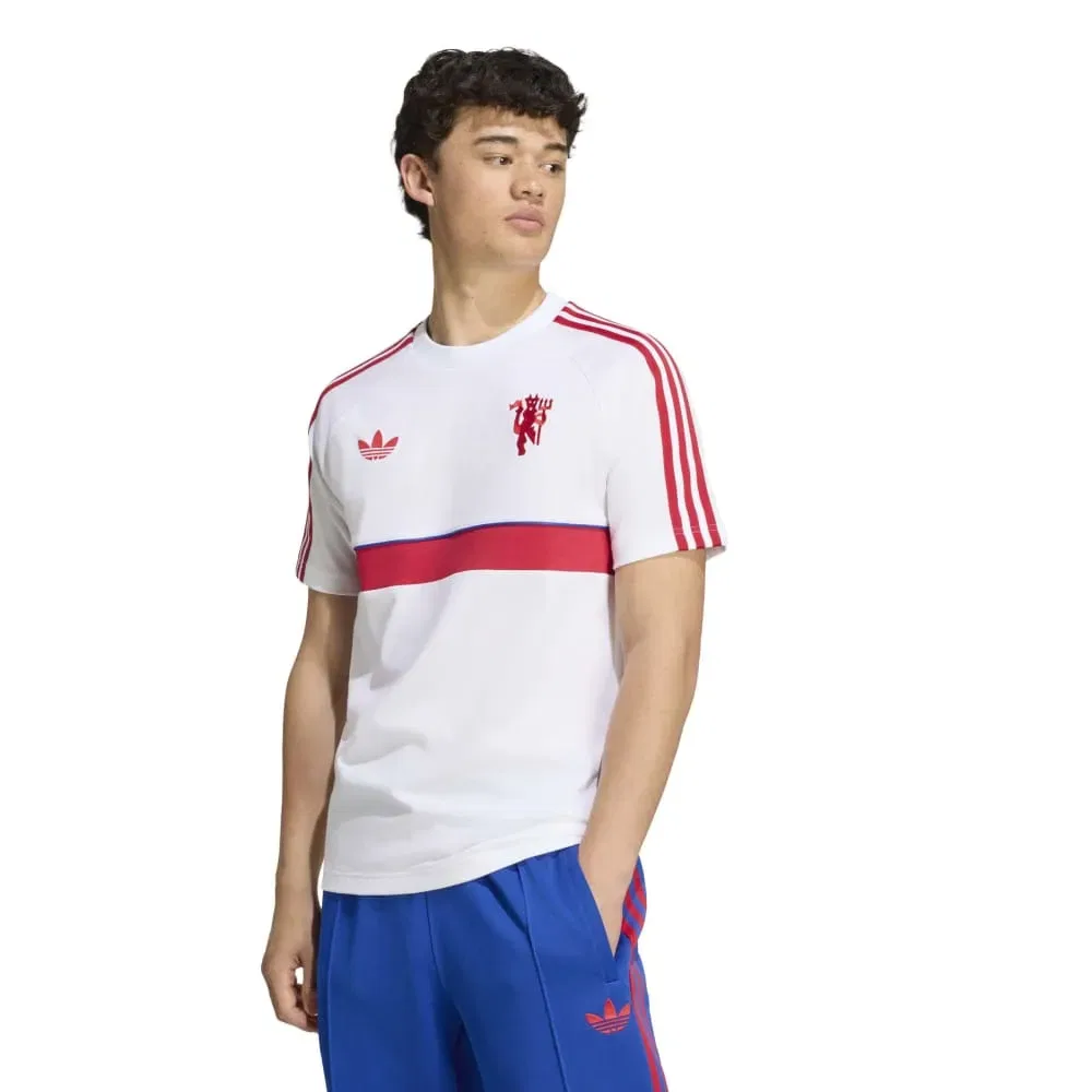 Мужская футболка с длинным рукавом Manchester United Originals Adidas, White