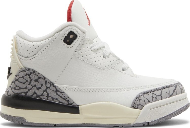 

Кроссовки Air Jordan 3 Retro TD White Cement Reimagined, белый