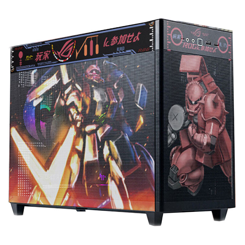 

Корпус ASUS Custom AP201 Ice Cube-Zaku, Mini Tower, черный/рисунок
