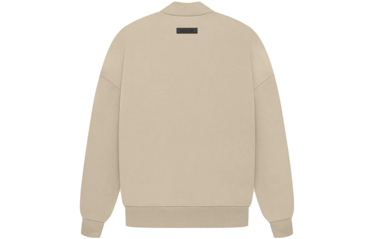 Детский свитшот с длинным рукавом Fear Of God Kids Essentials Crewneck, Beige Gray — фото 3