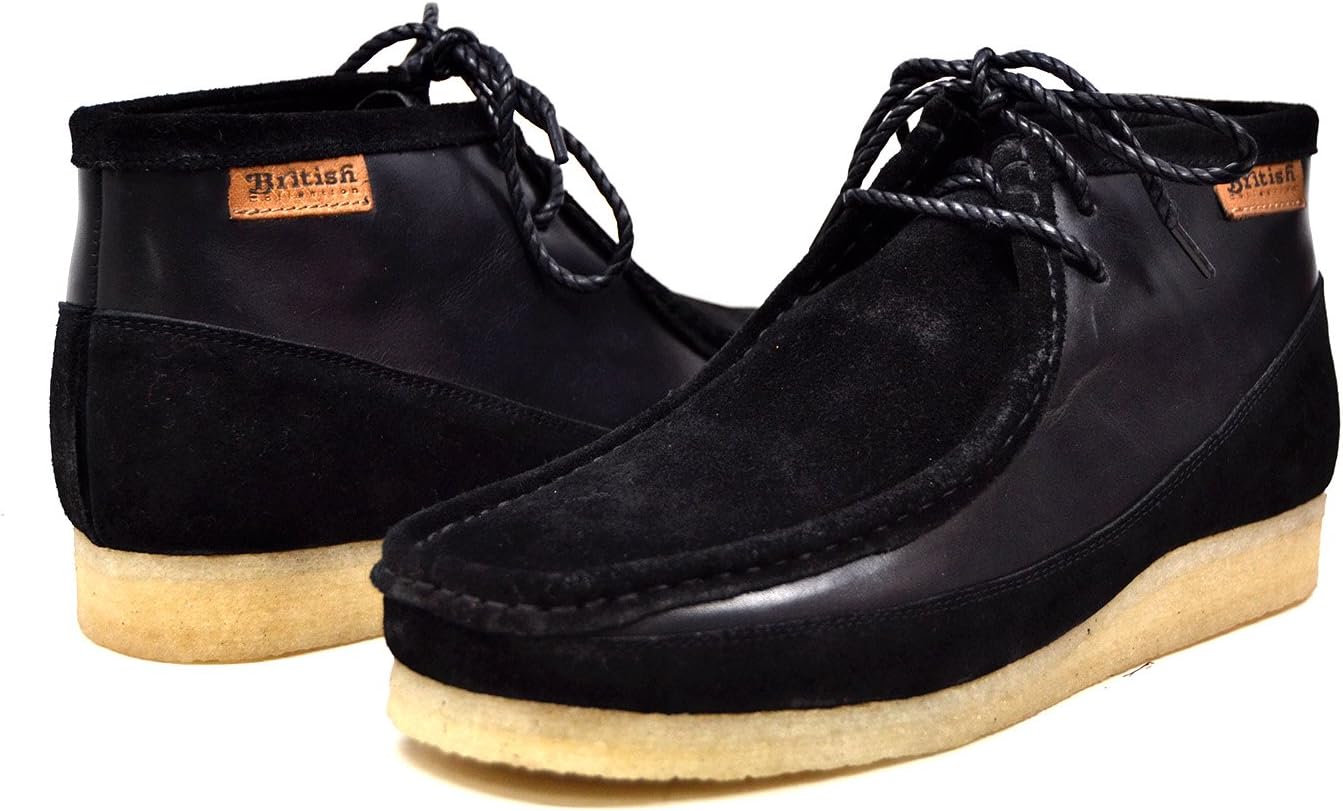 

Коллекция British Walkers Мужские кожаные и замшевые ботинки на шнуровке British Collection, черный