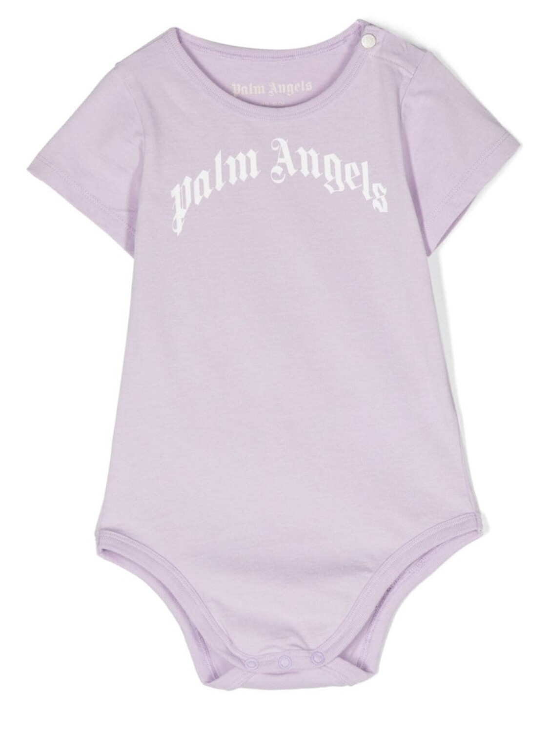 

Palm Angels Kids боди с логотипом, фиолетовый