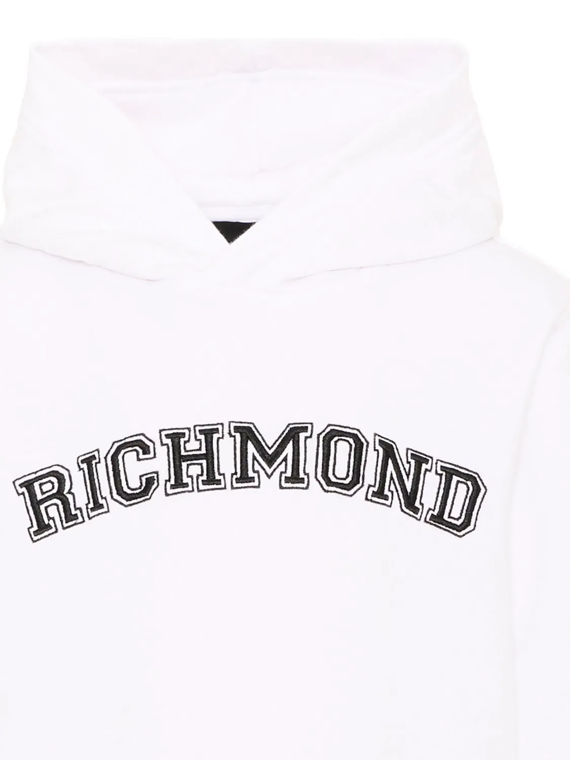Худи с вышитым логотипом белое John Richmond, белый — фото 2