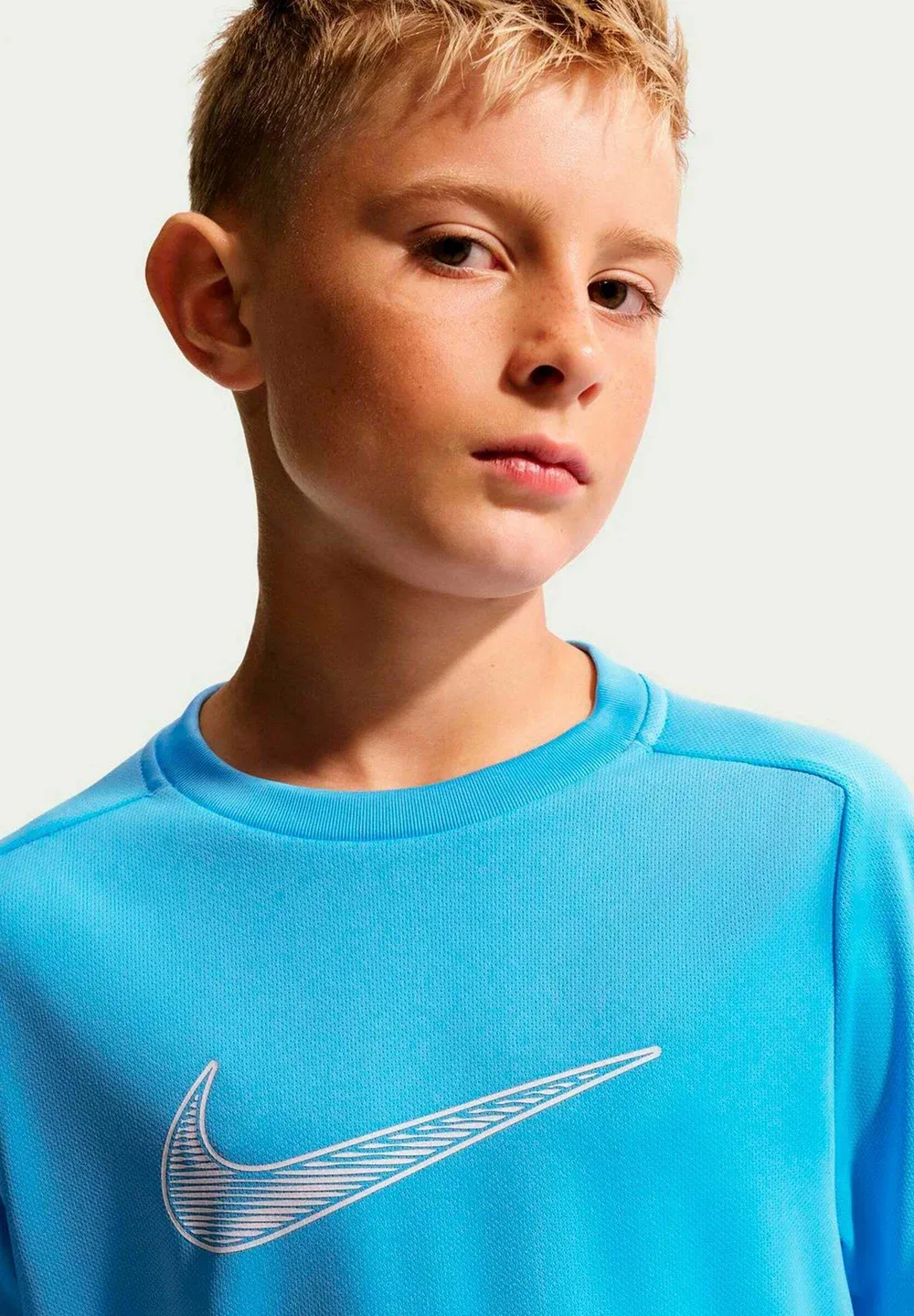 Футболка b nk df multi ss top hbr унисекс - спортивная футболка Nike Performance, Football Blue White — фото 4
