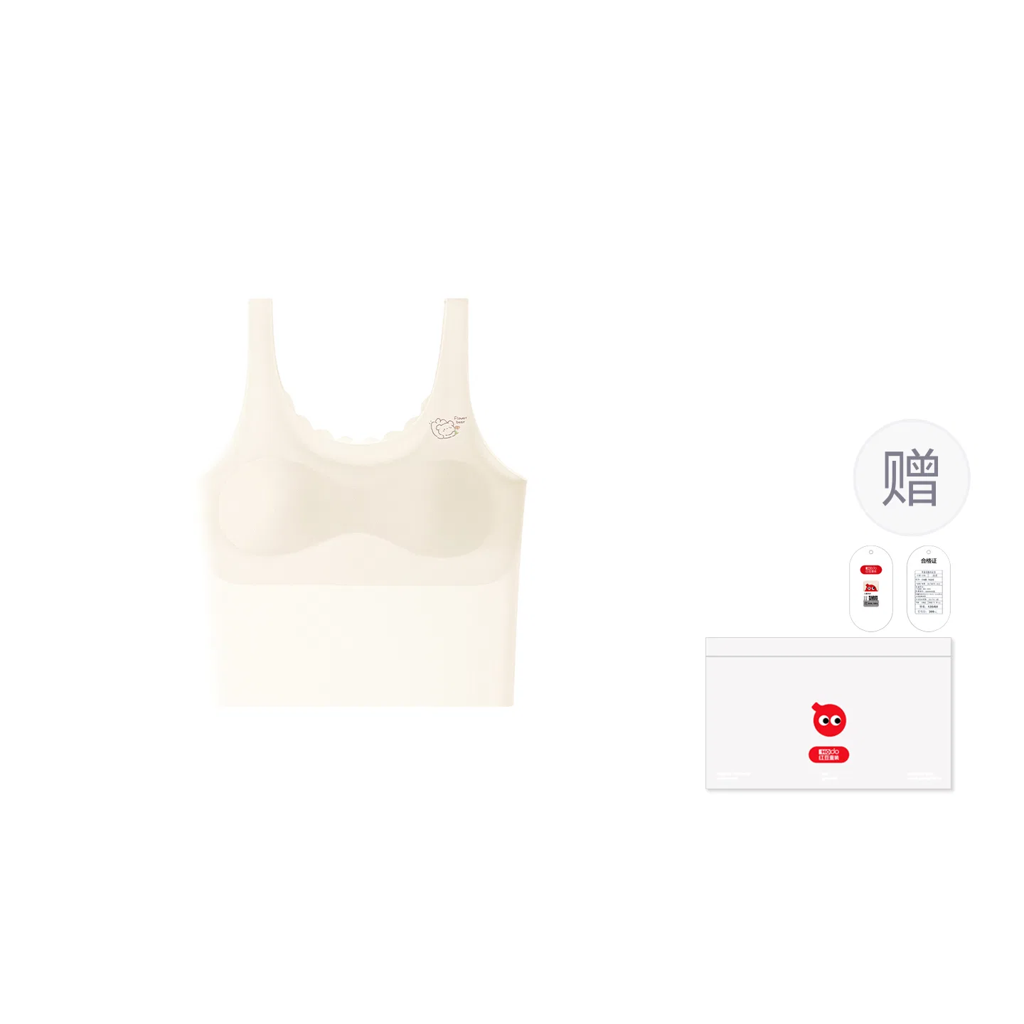 Детское белье для девочек без швов Red bean, Light Yellow