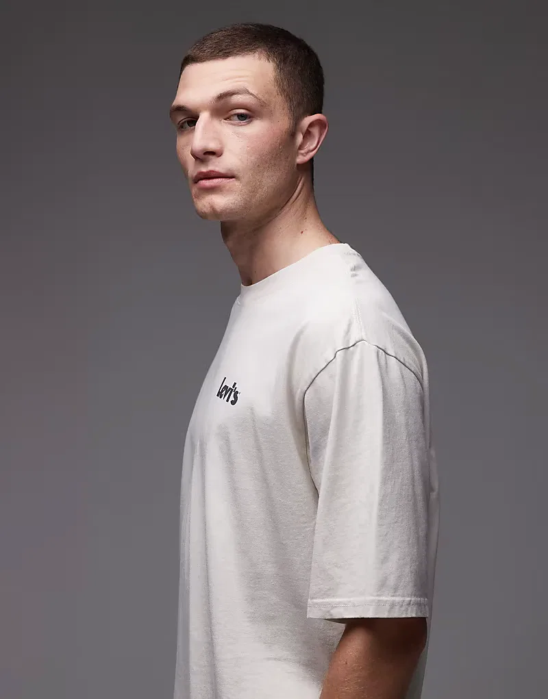 Футболка Levi's с графическим принтом на спине, белый — фото 4