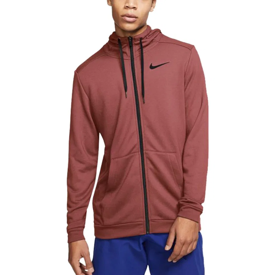Худи мужское с капюшоном Dri-Fit Nike, Бордовый