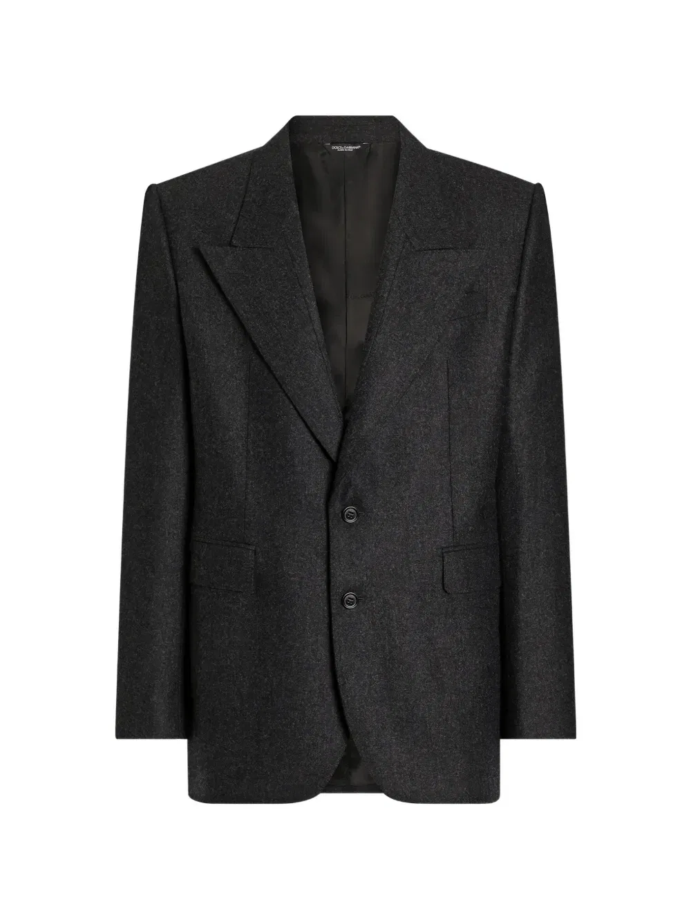 Однобортный шерстяной пиджак Sinatra DOLCE & GABBANA, серый