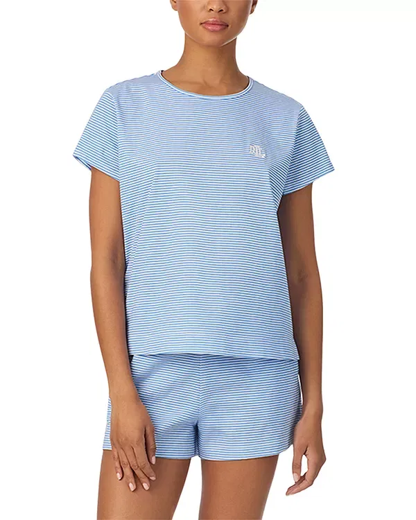 Женский комплект пижамы с коротким рукавом Ralph Lauren, Blue Stripe