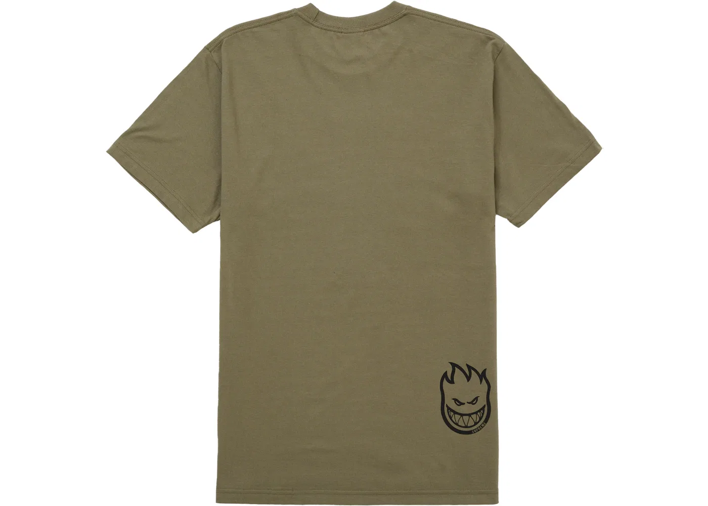 Мужская футболка с принтом Supreme Spitfire Flag Tee, Olive — фото 2