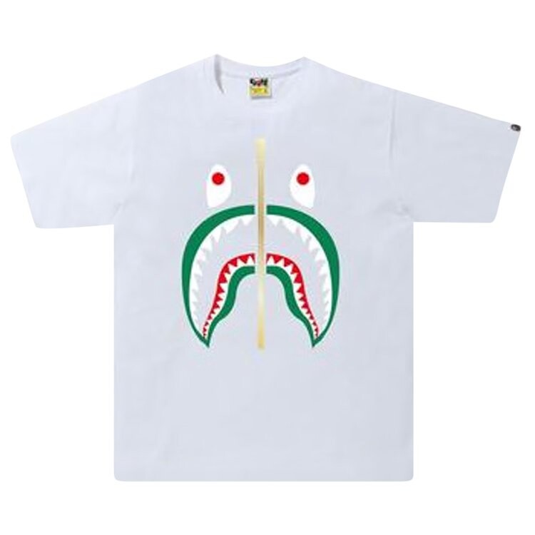 

Футболка BAPE Colors Shark Tee 'White', белый