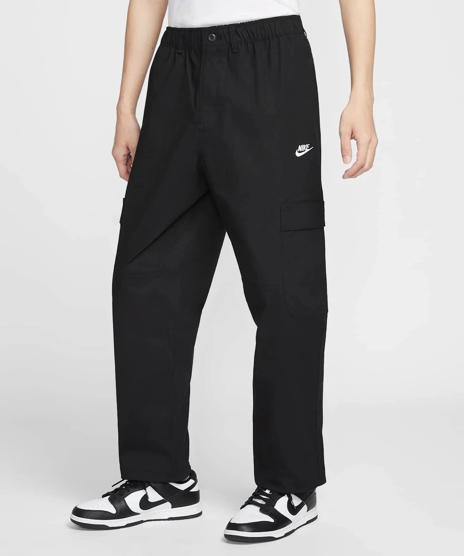 Мужские тканые брюки-карго Nike Sportswear Club HV1434-011, черные.