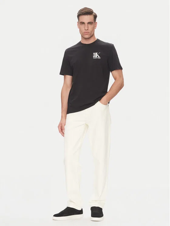 Футболка regular fit Abstract Graphic Calvin Klein, черный — фото 2