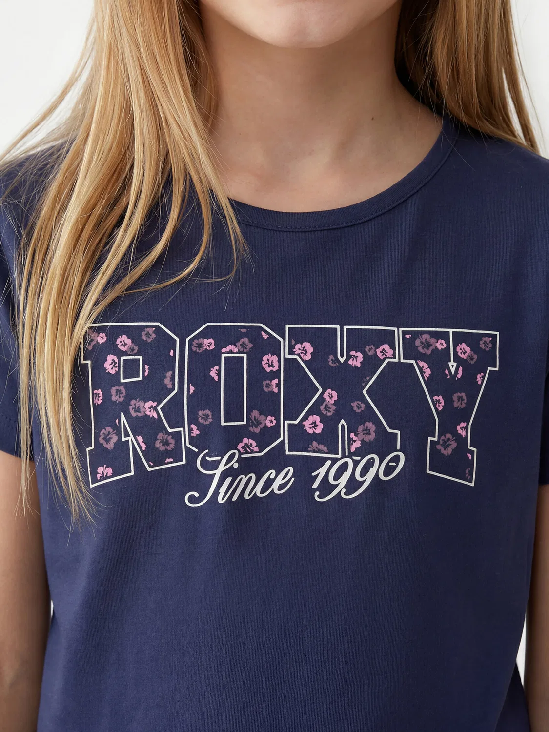 Футболка небесно-голубого цвета стандартного кроя для девочки Lily Roxy, голубой — фото 3