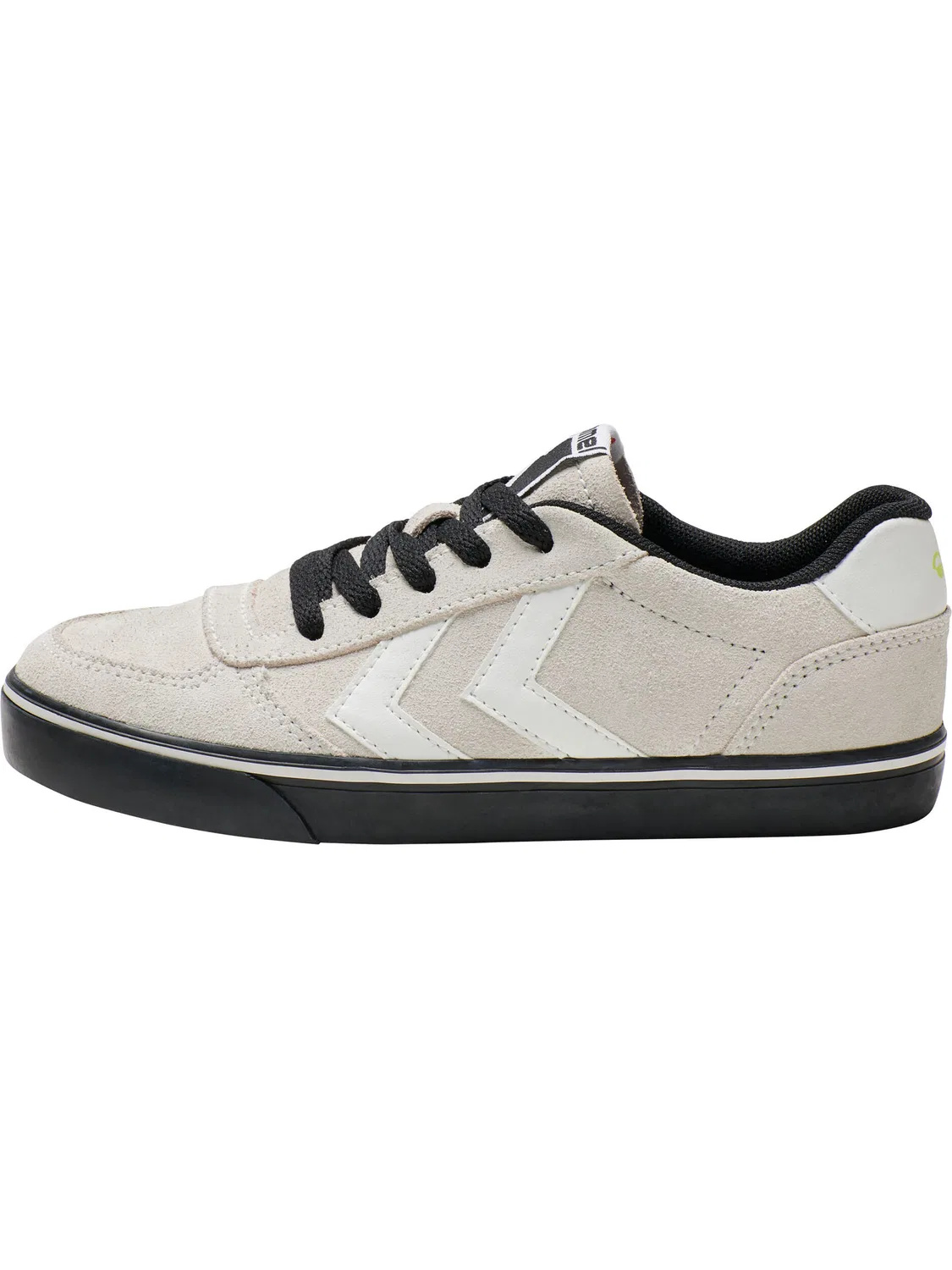 Детские кожаные кеды с липучкой Stadil 3.0 Hummel, Naturweiß Bonbonrosa