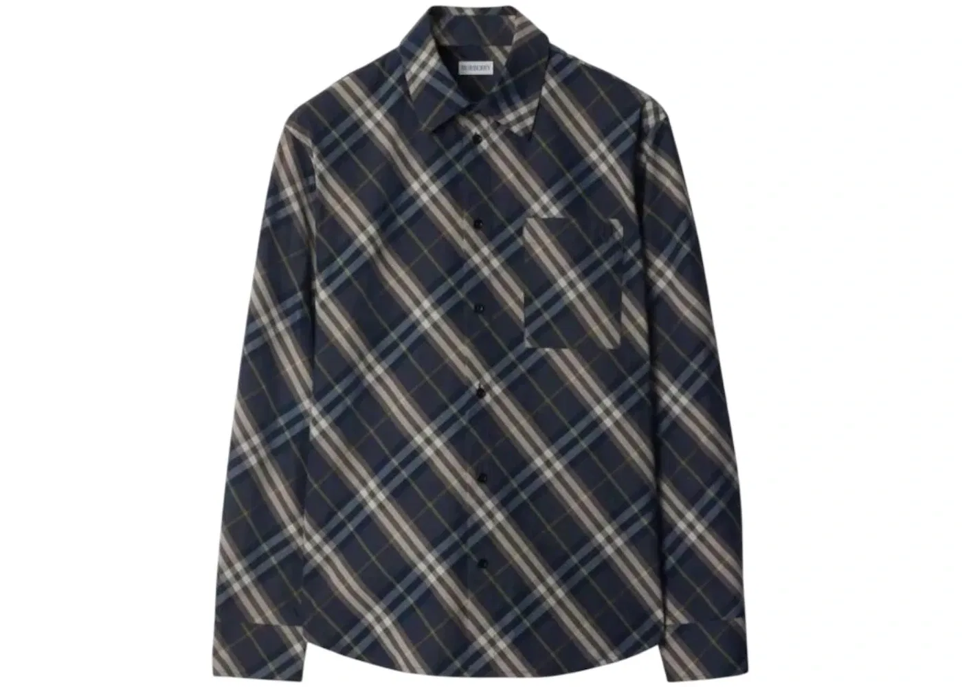 Мужская рубашка свободного кроя с принтом Shirt Burberry, Indigo